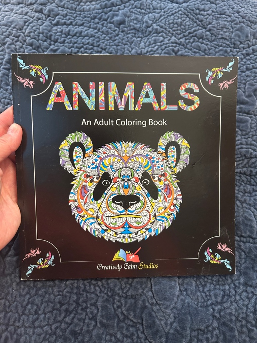 "Animals" Adult Coloring Book - Black Cover